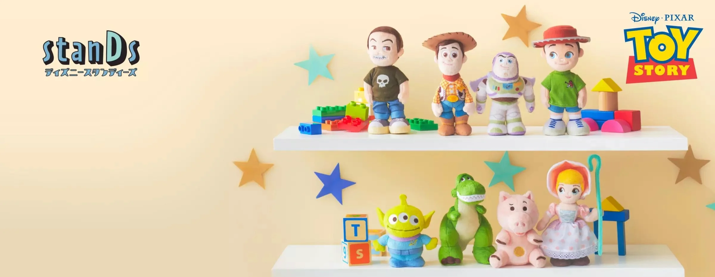 New Disney Store Japan stanDs Toy Story Plush Collection on Disney